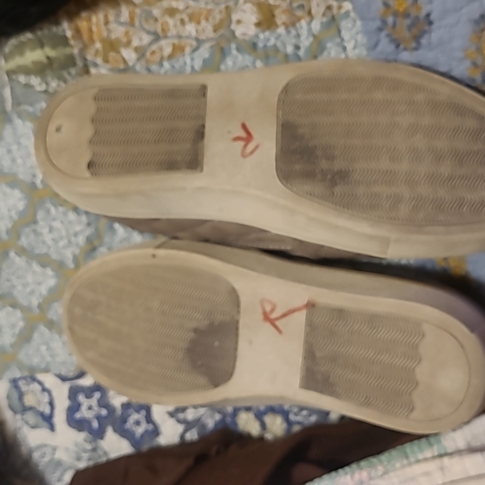 Steve Madden Taupe Quilted Slip-Ons - Picture 7 of 7